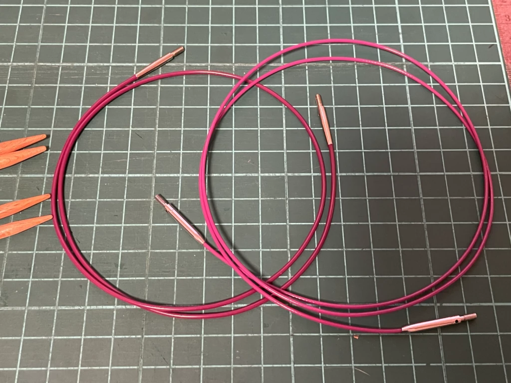 使用した付替コード。80cmと100cmの２本